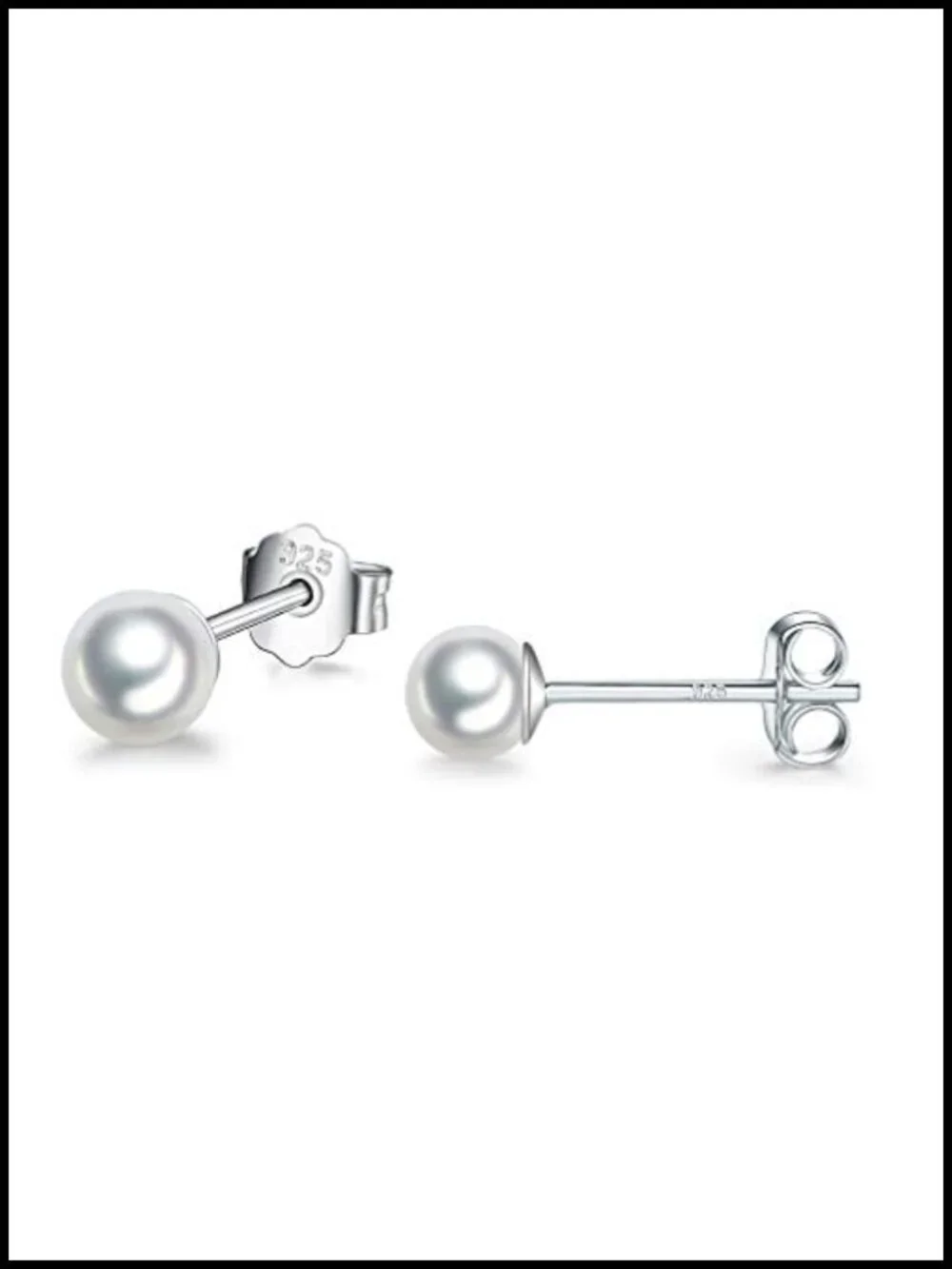 Sterling Silver Hoop and Stud Earrings Set for Women Men, 925, Hypoallergenic